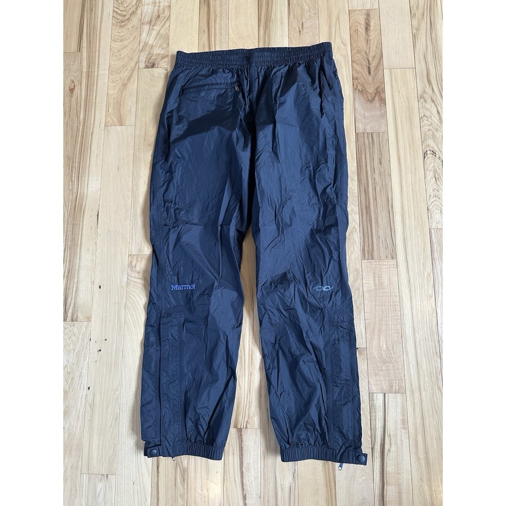 Marmot Precip Full Zip Rain Pants Women's Size XL Black GoreTex Shell